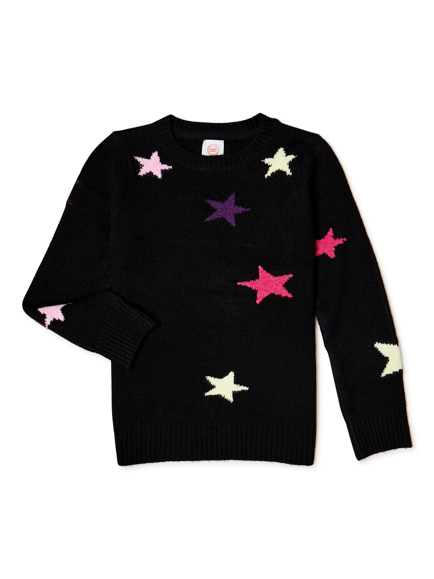 Wonder Nation Toddler Girls Long Sleeve Pointelle Sweater Sizes 12M 3T