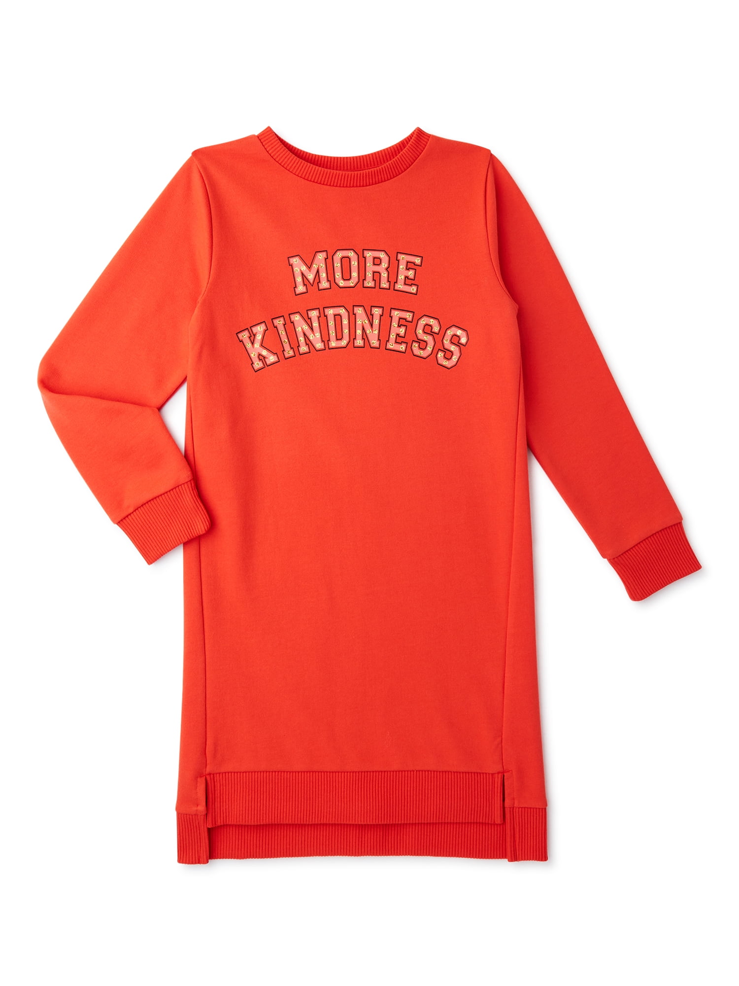 Wonder Nation Girls Long Sleeve Sweatshirt Dress Sizes 4 18