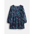 thumbnail image 1 of Wonder Nation Girls Tiered Dress with Long Sleeves, Sizes 4-18 & Plus, 1 of 3