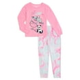 thumbnail image 1 of Wonder Nation Girls' Long Sleeve Top and Joggers Pajama Set, 2-Piece, Sizes 4-18 & Plus, 1 of 1