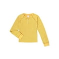 thumbnail image 1 of Wonder Nation Girls Long Sleeve Washed Henley Top, Sizes 4-18 & Plus, 1 of 3