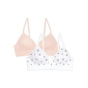 Wonder Nation Girls Longline Bra ، 2 -حزمة ، مقاسات 30A -38A