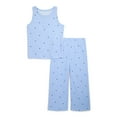 thumbnail image 1 of Wonder Nation Girls Lounge Tank Top and Pants, 2-Piece Set, Sizes 4-18 & Plus, 1 of 3