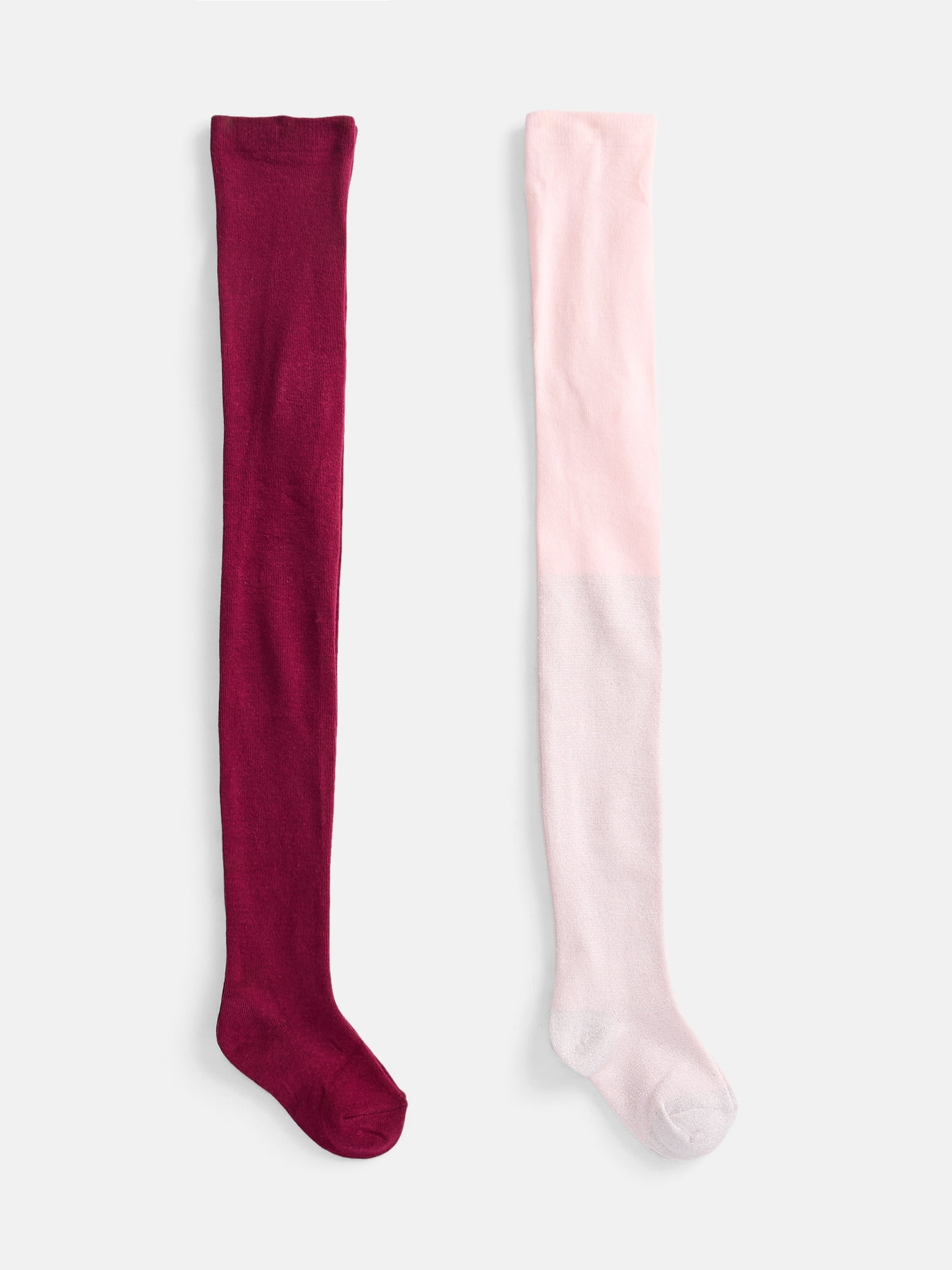 Wonder Nation Girls Lurex Tights, 2-Pack, Size Small