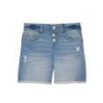 Short En Jean Gymboree Fille Taille 7 - Bleu Délavé, Taille Ajustable, Occasion Très Bon état