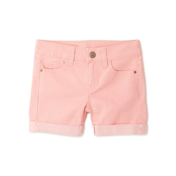 Wonder Nation Girls Midi Length Denim Jean Shorts, Sizes 5-18 & Plus