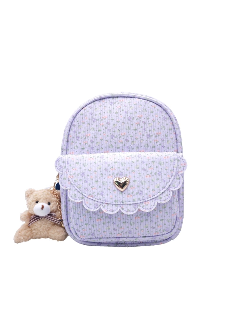 girls purple mini backpack Bebe by Love2Design Velour Iridescent Sequins Backpa – Aura In Pink Inc Designed with adjustable straps for a comfortable fit NWT Girls Limited Too Unicorn