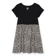 WONDER NATION Girls Mixed Media Dress, Sizes 4-18 & Plus