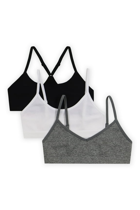 Girls Multi-Style Bra, 3-Pack, Sizes XS-2XL