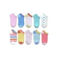 thumbnail image 1 of Wonder Nation Girls No-Show Socks, 10-Pack, Sizes S-L, 1 of 7