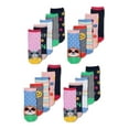 thumbnail image 1 of Wonder Nation Girls No Show Socks, 20-Pack, Sizes S-L, 1 of 4