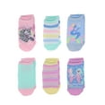 thumbnail image 1 of Wonder Nation Girls No Show Socks, 6-Pack, Sizes S-L, 1 of 2