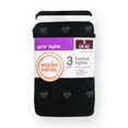 thumbnail image 1 of Wonder Nation Girls' Opaque Tights, 3 Pack, Sizes 4-16, 1 of 3