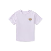 Wonder Nation Girls Teddy Bear Graphic Tee with Short Sleeves, Sizes 4-18
