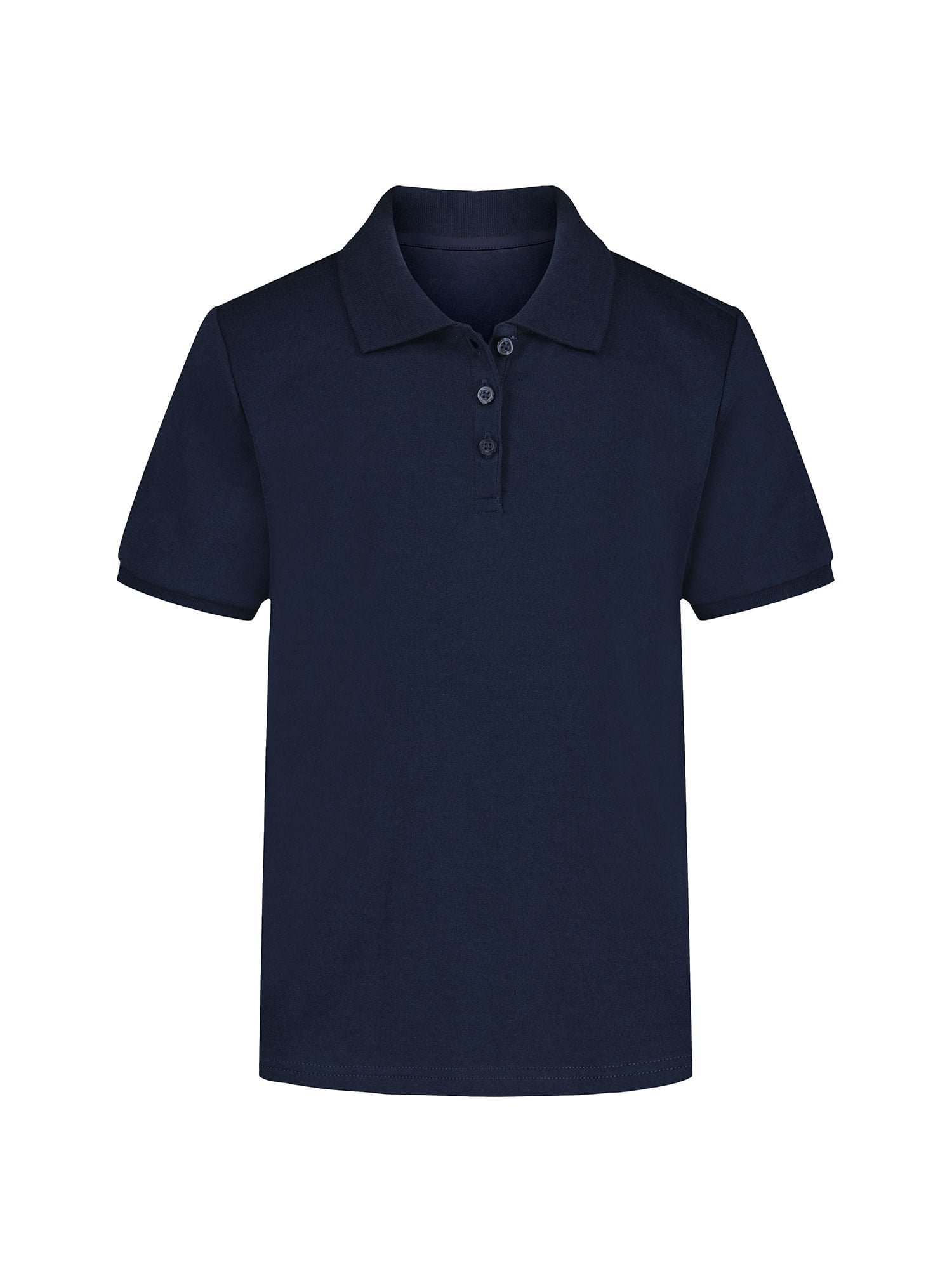 Wonder Nation Girls Performance Polo Shirt, Sizes XS-XXL