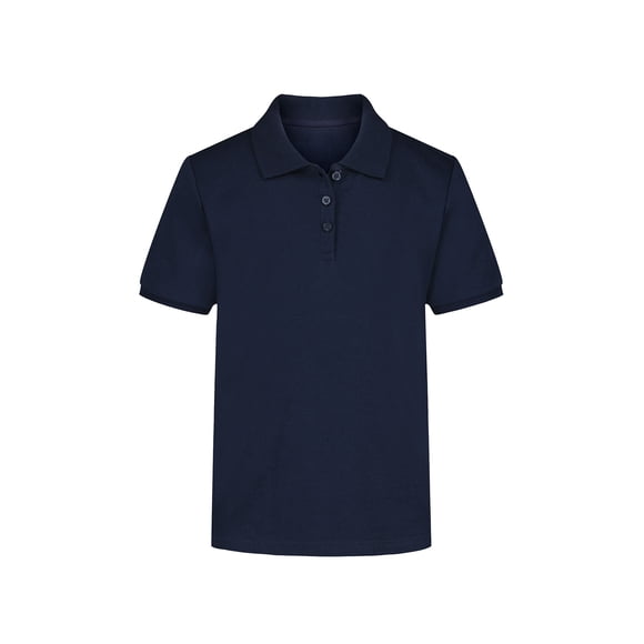 Wonder Nation Girls Performance Polo Shirt, Sizes XS-XXL