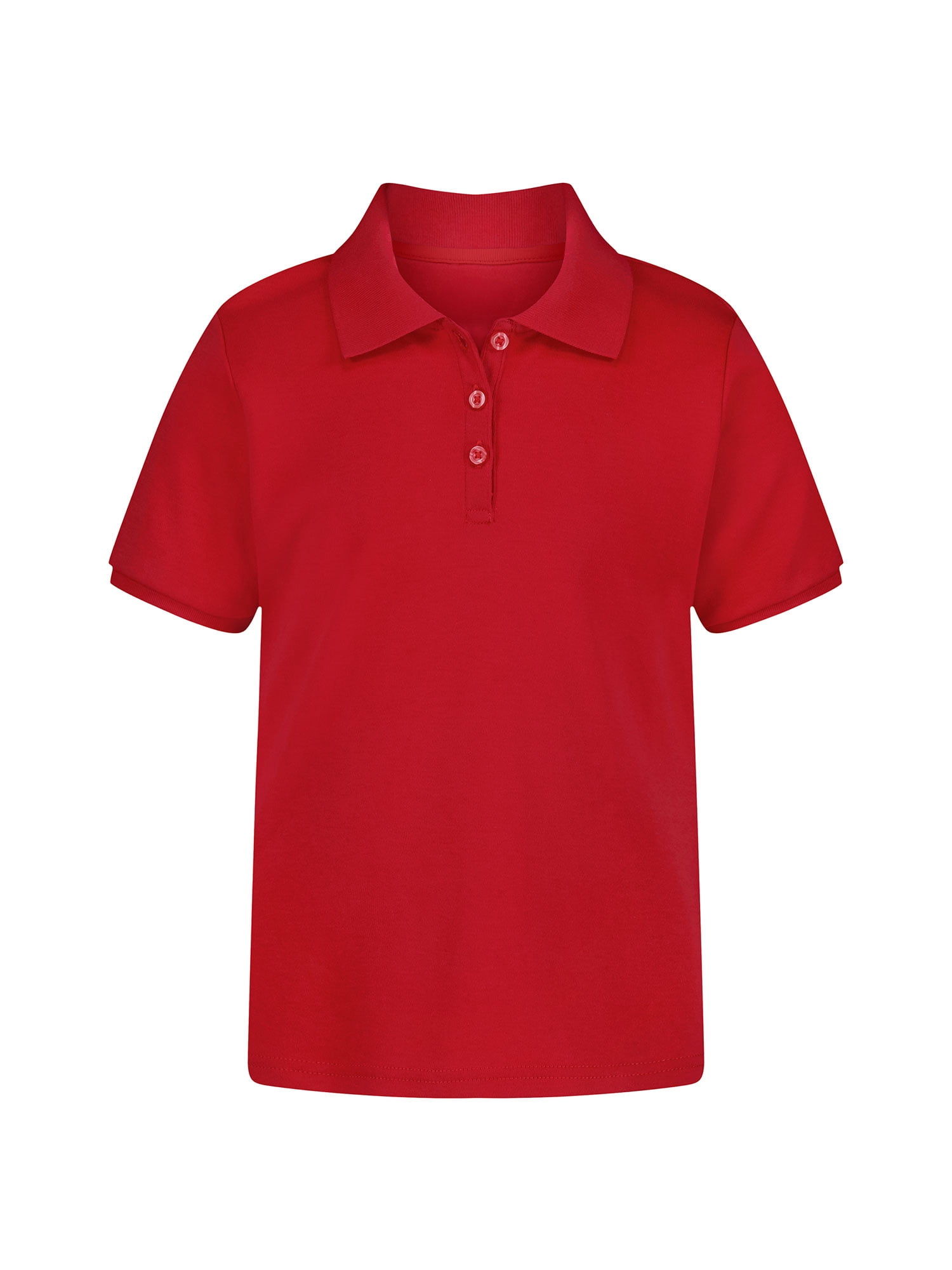 Wonder Nation Girls Performance Polo Shirt, Sizes XS-XXL