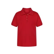 Wonder Nation Girls Performance Polo Shirt, Sizes XS-XXL