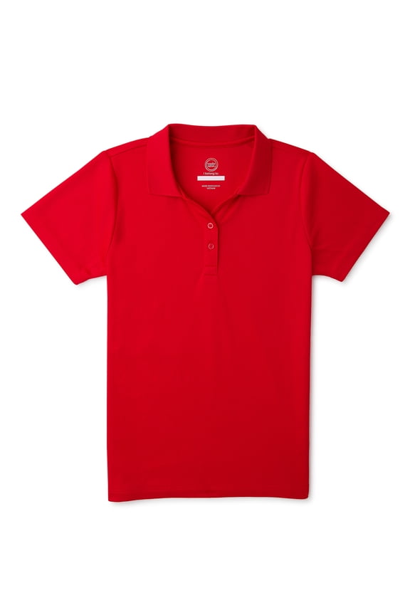 Girls Performance Polo Shirt, Sizes XS-XXL