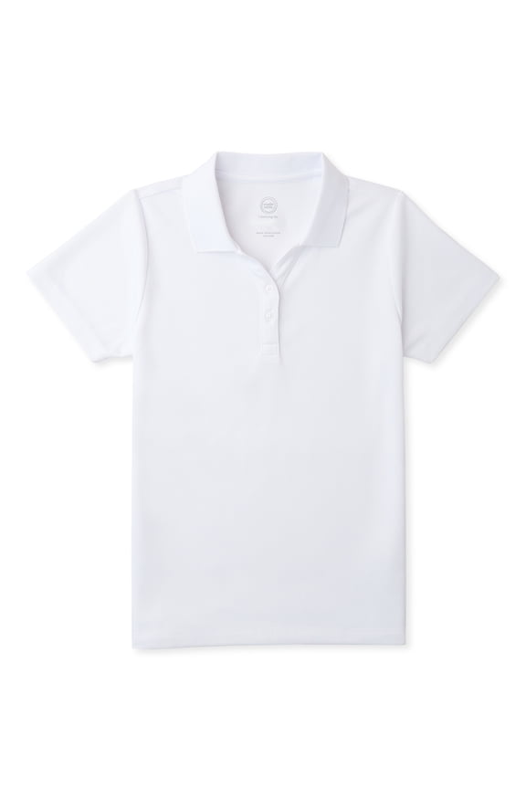 Girls Performance Polo Shirt, Sizes XS-XXL