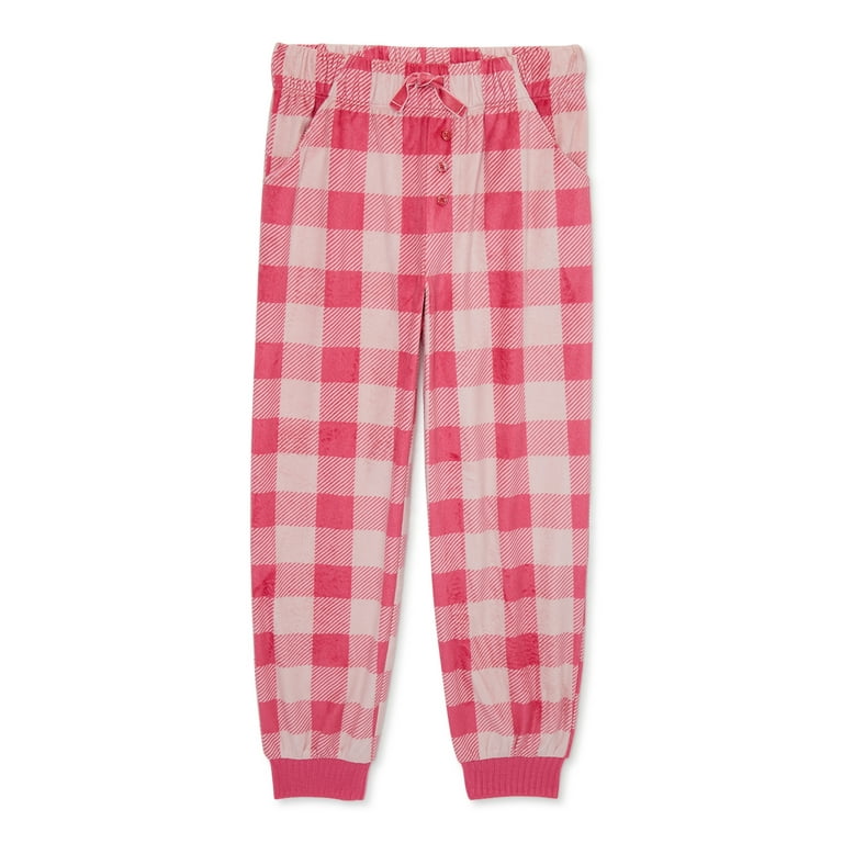 Wonder Nation Girls Pink Check Sleep Pants Sizes 4 18 Plus
