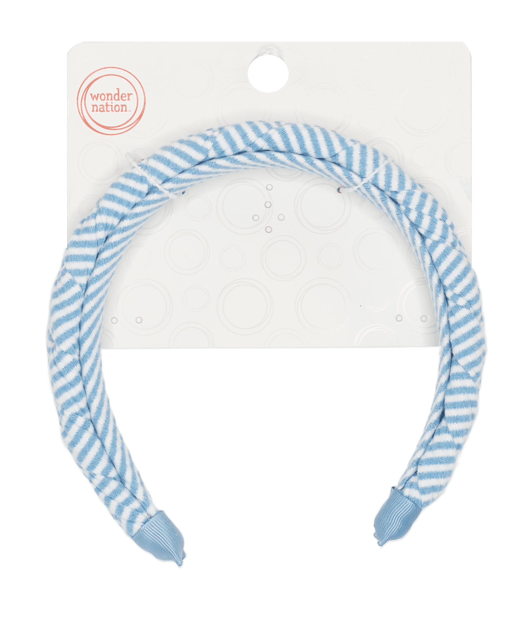 Wonder Nation Girls Pinstripe Braided Headband, Blue