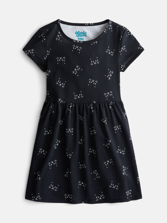 Girls Play Dress with Short Sleeves, Sizes XS-XXL