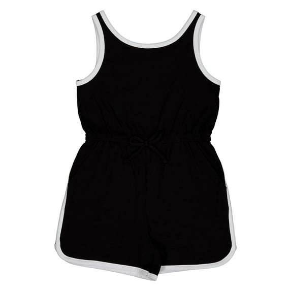 Wonder Nation Girls Play Romper, Sizes 4-18 & Plus