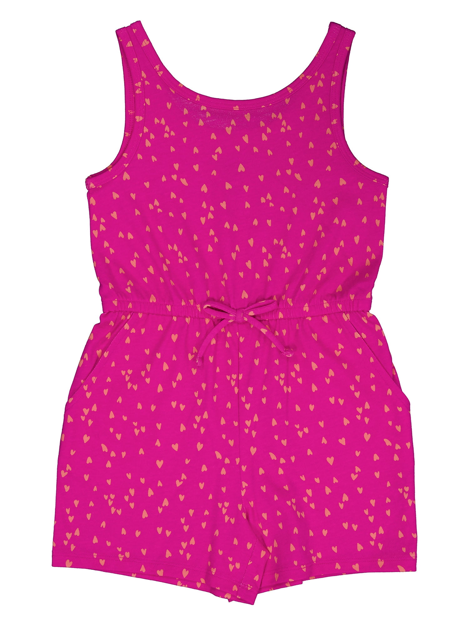 Wonder Nation Girls Play Romper, Sizes 4-18 & Plus