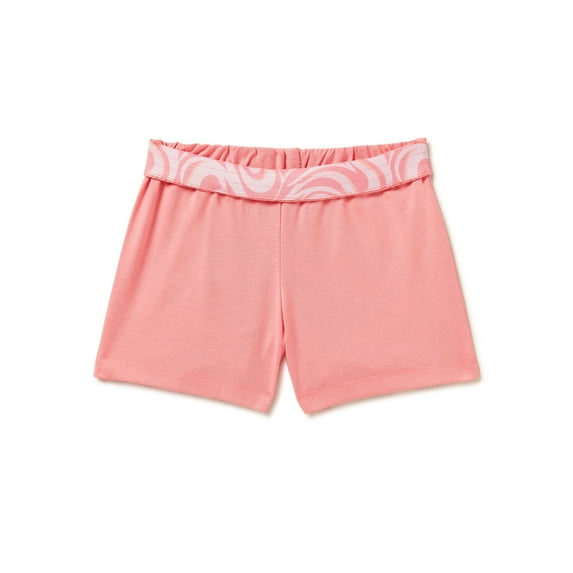 Wonder Nation Girls Play Shorts, Sizes 4-18 and Plus