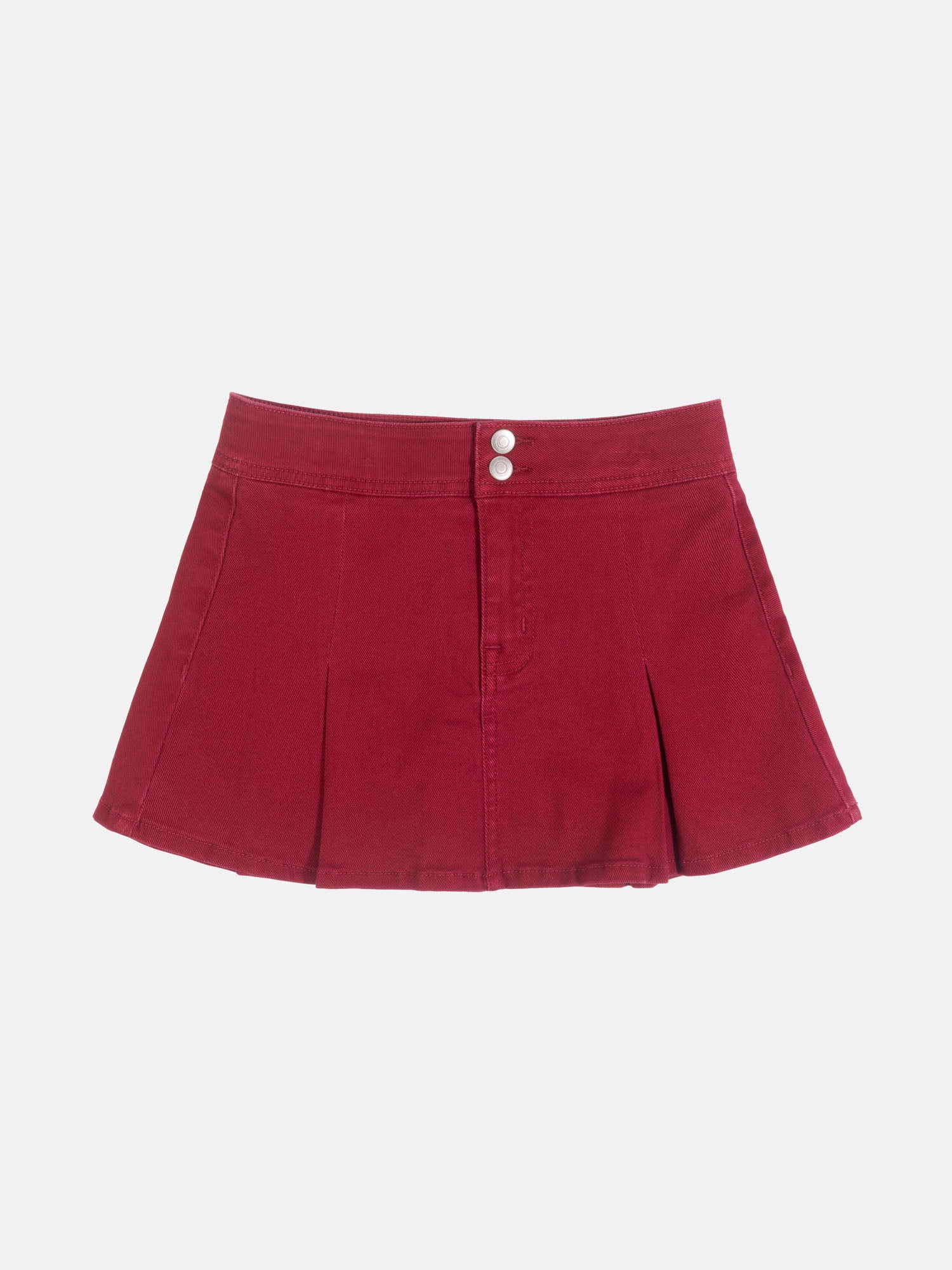 Wonder Nation Girls Denim Pleated Skirt, Sizes 4-18 & Plus