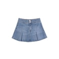 thumbnail image 1 of Wonder Nation Girls Mini Denim Pleated Skirt, Sizes 4-18, 1 of 4