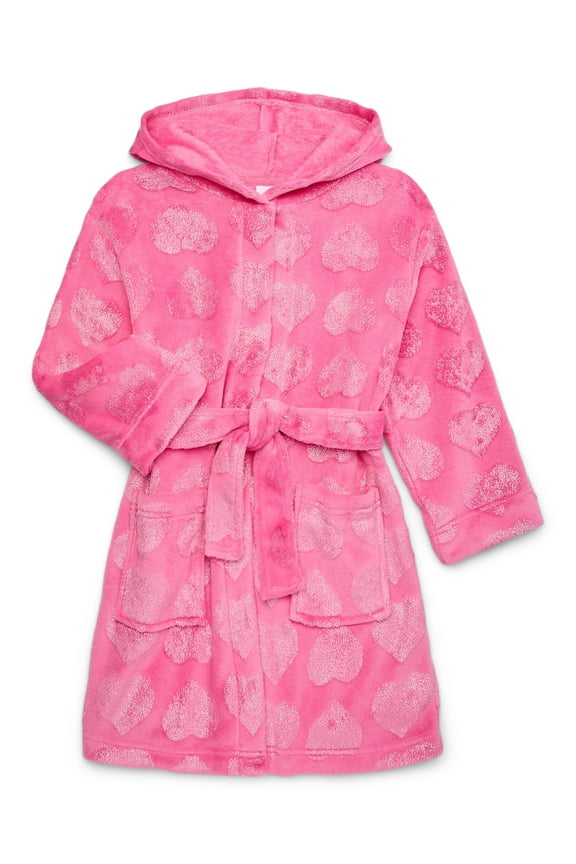 Girls Plush Fleece Sleep Wrap Robe, Sizes 4-18 & Plus