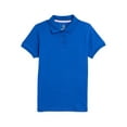 thumbnail image 1 of Wonder Nation Girls Polo Shirt with Short Sleeves, Sizes XS-XXL, 1 of 3