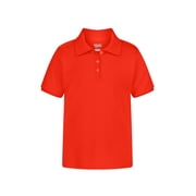 Wonder Nation Girls Polo Shirt with Short Sleeves, Sizes XS-XXL