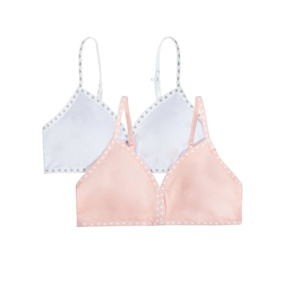 Wonder Nation Girls Printed Bralette 2-Pack, Sizes 28-36