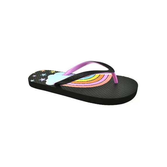 Wonder Nation Girls Printed Flip Flops, Sizes 11/12 - 6