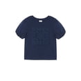 thumbnail image 1 of Wonder Nation Girls' Puff Sleeve Crochet Applique Top, Sizes 4-18 & Plus, 1 of 6