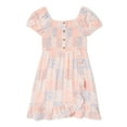 thumbnail image 1 of Wonder Nation Girls Puff Sleeve Dress, Sizes 4-18 & Plus, 1 of 3