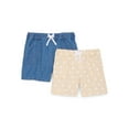 Wonder Nation Girls Pull-On Shorts, 2-Pack, Sizes 4-18 & Plus - Walmart.com