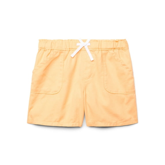 Wonder Nation Girls' Pull-On Shorts, Apricot Cream, Size 18