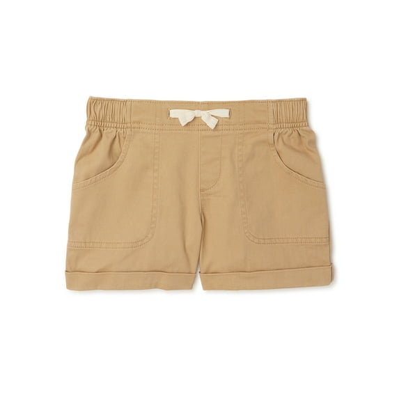 Wonder Nation Girls Pull On Shorts, Sizes 4-18 & Plus