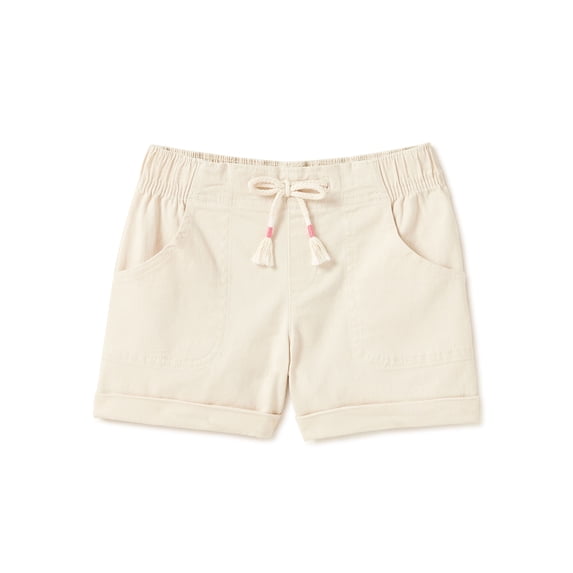 Wonder Nation Girls' Pull On Shorts, Sizes 4-18 & Plus