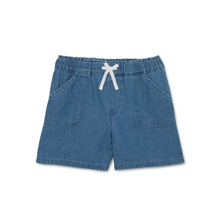 Girls pull on jean shorts sales