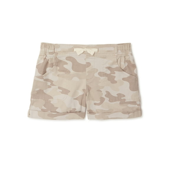 Wonder Nation Girls Pull On Shorts, Sizes 4-18 & Plus