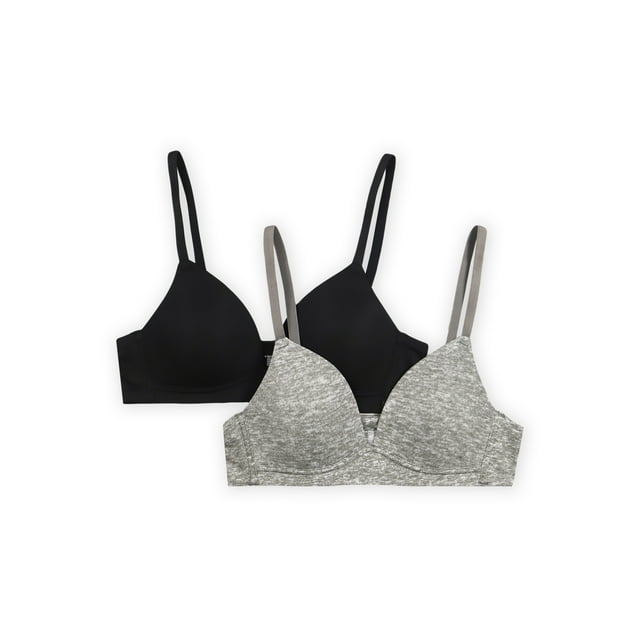 Wonder Nation Girls Pull Over Bras, 2Pack