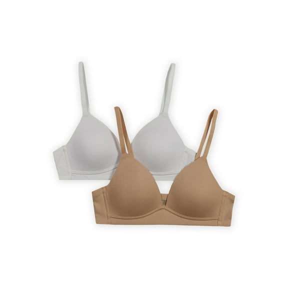 Wonder Nation Girls Pull Over Bras, 2-Pack