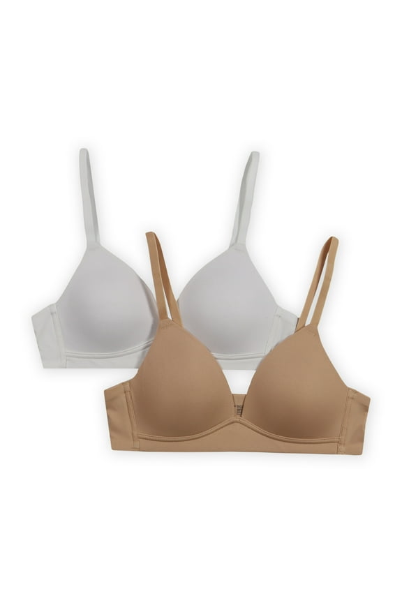 Girls Pull Over Bras, 2-Pack