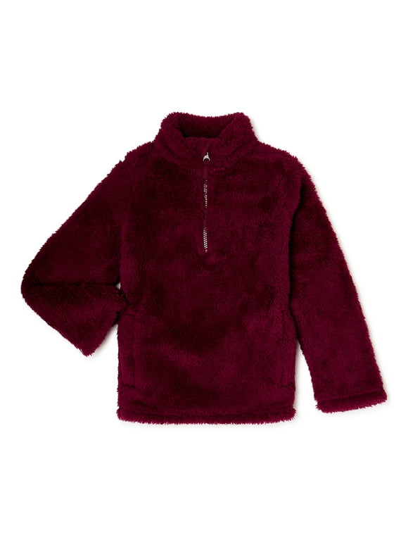 Girls' Quarter Zip Jacket, Sizes 4-18 & Plus