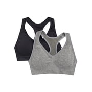 Wonder Nation Girls Racerback Sports Bra, 2-Pack, Sizes XS-XXL
